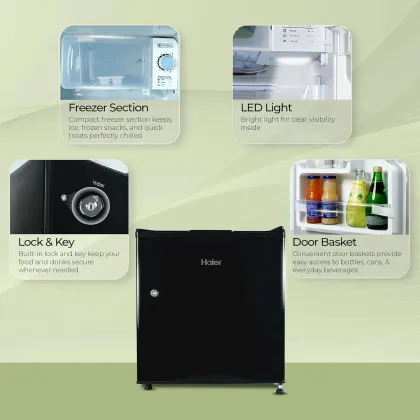 Haier HRD-752KSA 50 L 2 Star Single Door Mini Refrigerator