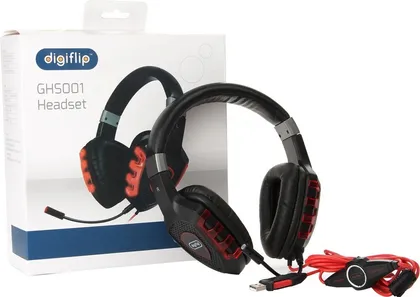 DigiFlip GHS001 Headset with Noise-Cancelling Microphone