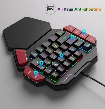 MageGee MK-Axe One Handed Wired Mechanical Gaming Keyboard - image 4