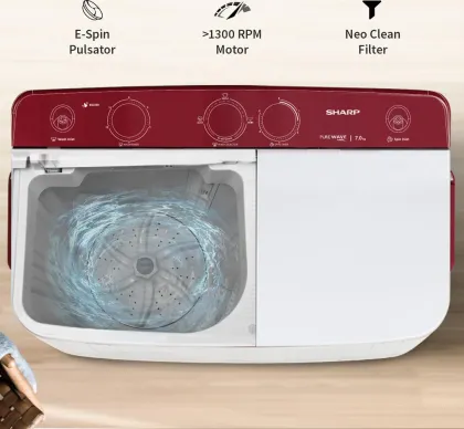Sharp Purewave ES-SD70NB 7 Kg Semi Automatic Washing Machine