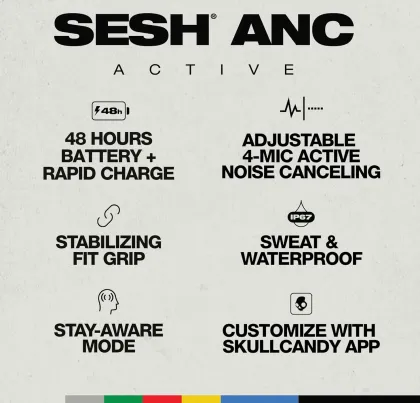 Skullcandy Sesh ANC Active True Wireless Earbuds
