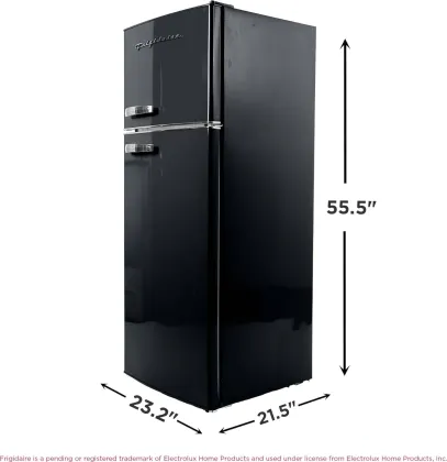 Frigidaire EFR753BK 7.5 Cu Ft Double Door Refrigerator