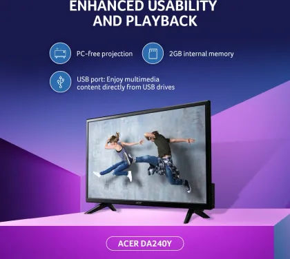 Acer DA240Y 23.8 Inch Full HD Smart Monitor