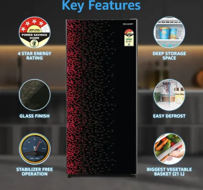 Sharp SJ-G19ST 175 L 4 Star Single Door Refrigerator