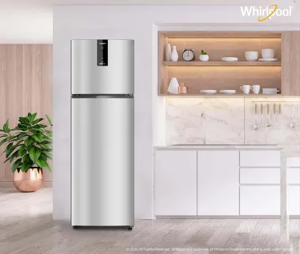 Whirlpool IF INV 278 Lunar Steel Conv-Y 235 L 3 Star Double Door Refrigerator