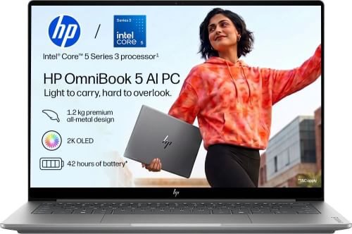 HP OmniBook 5 14-mh0014TU AI Laptop (Intel Core Ultra 5 320/ 16GB/ 512GB SSD/ Win11)