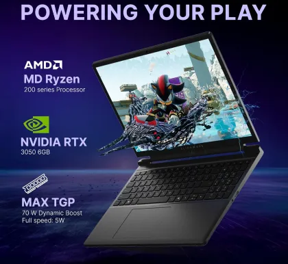 Alienware 15 Gaming Laptop (AMD Ryzen R5 220/ 16GB/ 512GB SSD/ Win 11/ 6GB RTX 3050)