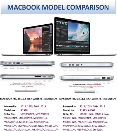 Pindia Black 3 Pc Apple Macbook Pro 13 13.3