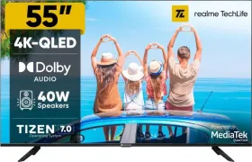Realme TechLife 55UHDTQRAWSQ 55 inch Ultra HD 4K Smart QLED TV