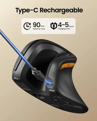 ProtoArc EM11 NL Ergonomic Vertical Wireless Mouse - image 4