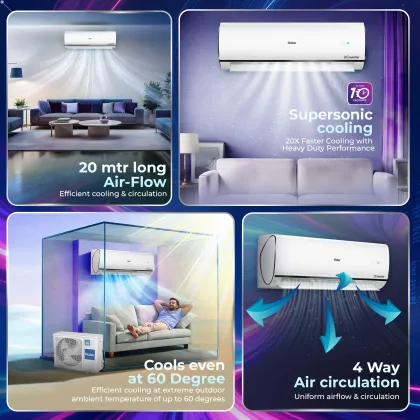 Haier HSA14KU-CAI4NB-I 1 Ton 4 Star 2026 Inverter Split AC