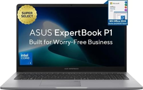 Asus Expertbook P1 P1503CVAI-S70005WS Laptop (Intel Core 3 100U/ 8GB/ 512GB/ Win11)