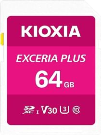 Kioxia Exceria Plus 64 GB SDHC UHS-1 Class 10 Memory Card