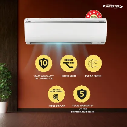 Daikin FTKU50UV16VF 1.5 Ton 5 Star Inverter Split AC