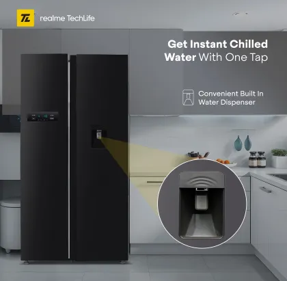 Realme TechLife 584MS025RMBD 584 L Side by Side Refrigerator