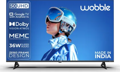 Wobble WB50UDAGU2875D25 50 inch Ultra HD 4K Smart LED TV