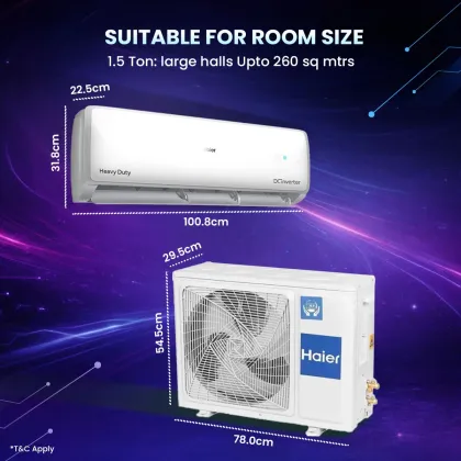 Haier HSA52VP-W5NB-I 1.5 Ton 5 Star 2026 Inverter Split AC
