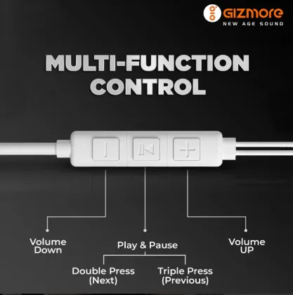 Gizmore Giz ME340 Wired Earphones