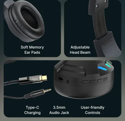 pTron Studio Sports Wireless Headphones