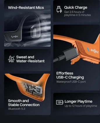 Shokz OpenRun Pro 2 Bone Conduction Wireless Headphones