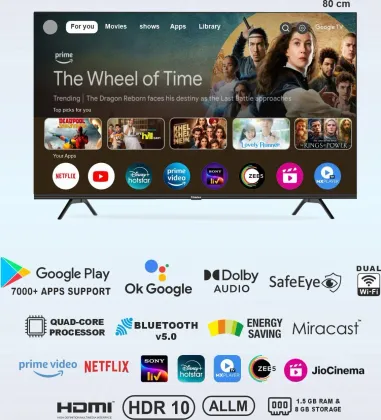 T-Series 32TS81GQT 32 inch HD Ready Smart LED TV