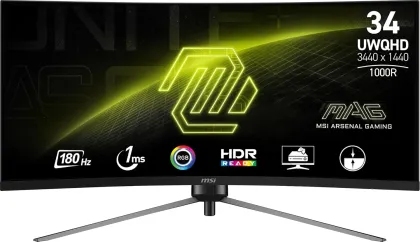 MSI MAG 345CQR 34-inch UWQHD Curved Gaming Monitor