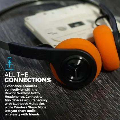 JLab Rewind 2 Wireless Retro Headphones