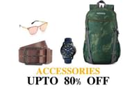 Upto 80% OFF: Fashion Accessories + 10% Cashback on HDFC Cards or Airtel Payments