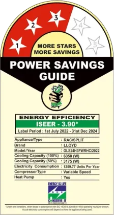 Lloyd GLS24H3FWRHC 2 Ton 3 Star Inverter Split AC