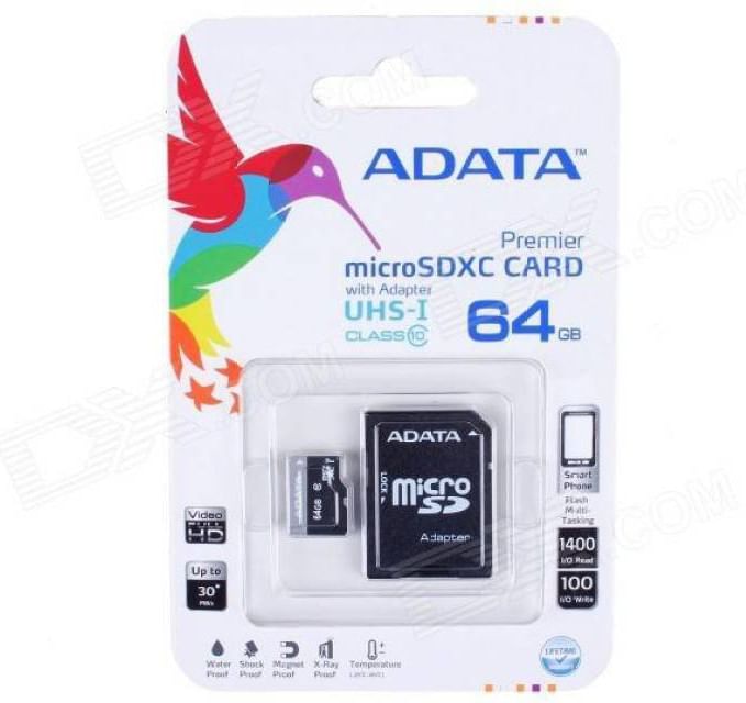 ADATA ADATA Micro SDXC 64 Go 64 Go MicroSDXC UHS Classe 10 