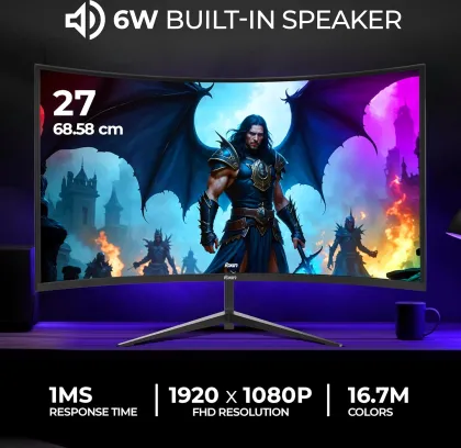 Foxin Phantom 27 inch Full HD Curved Gaming Monitor