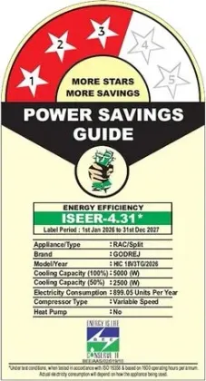 Godrej HIC 18V3TG WA 1.5 Ton 3 Star 2026 Inverter Split AC