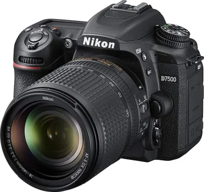 Nikon D7500 21MP DSLR Camera with Nikkor AF-S DX 18-140mm F/3.5-5.6G ED VR Lens & Nikkor AF-S 200-500mm F/5.6E ED VR Lens