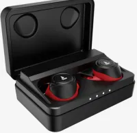 boAt Airdopes 491 T TWS Ear-buds with Upto 200H Backup with Case, BTv5.0 & IP67 (Raging Red)