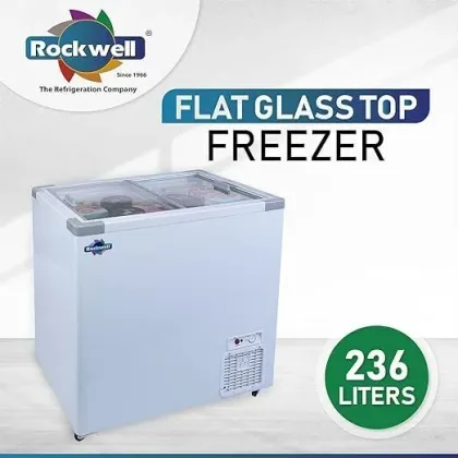 Rockwell SFR250GT 236 L Double Glass Door Deep Freezer