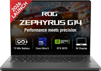Asus ROG Zephyrus G14 OLED (2026) GU405AP-SY060WS Gaming Laptop (Intel Core Ultra 9 386H/ 16GB/ 1TB SSD/ Win11 Home/ 8GB RTX 5070 Graphics)