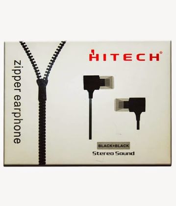 Hitech HT-Zipper Wired Headphones (Earbud)
