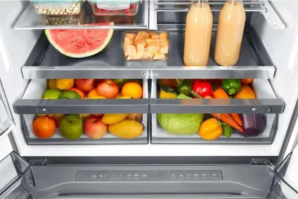 Midea MRQ22D7AST 22 Cu Ft French Door Refrigerator