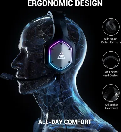 EKSA E1000 V2 Wired Gaming Headphones