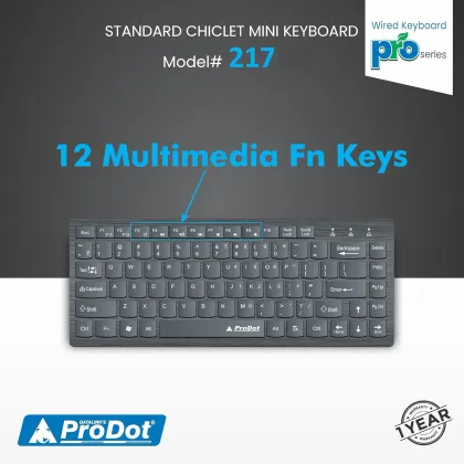 Prodot KB-217 Mini Wired USB Keyboard - image 3