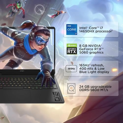 HP Omen 16-am0239TX Gaming Laptop (14th Gen Core i7/ 24GB/ 1TB SSD/ Win11/ 8GB RTX 5060 Graph)