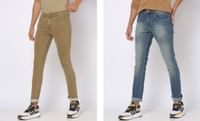 AJIO Men's Jeans: FLAT 70% OFF on Latest Collection