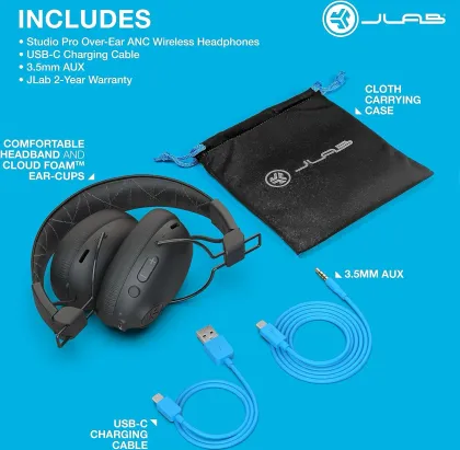 JLab Studio Pro ANC Wireless Headphones