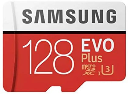 Samsung  EVO Plus 128 GB SDXC UHS Class 3 100 MB/s Memory Card