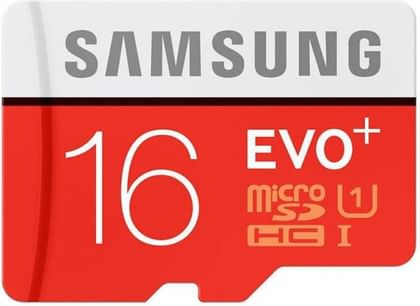 Samsung 16GB MicroSDHC Evo Plus Class 10 80MB/s Memory Card
