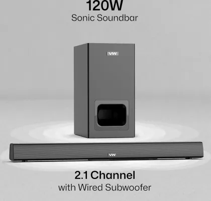 VW Sonic Bar 120W Bluetooth Soundbar