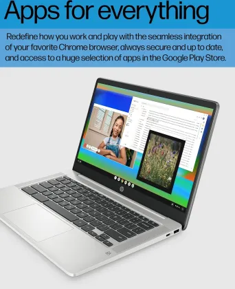 HP 14a-na0226nr Chromebook (Intel Celeron N4120/ 4GB/ 64GB eMMC/ ChromeOS)