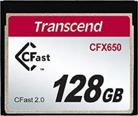 Transcend CFX650 128GB CFast 2.0 Memory Card