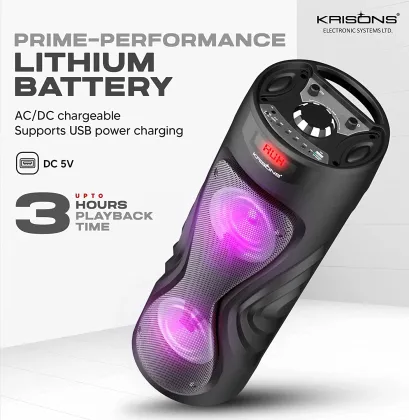 Krisons Cyclone 30W Bluetooth Tower Speaker