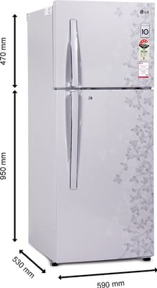 lg gl d292rpjl double door refrigerator